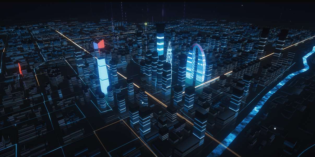 智慧城市三维动画制作图 智慧城市三维动画制作图